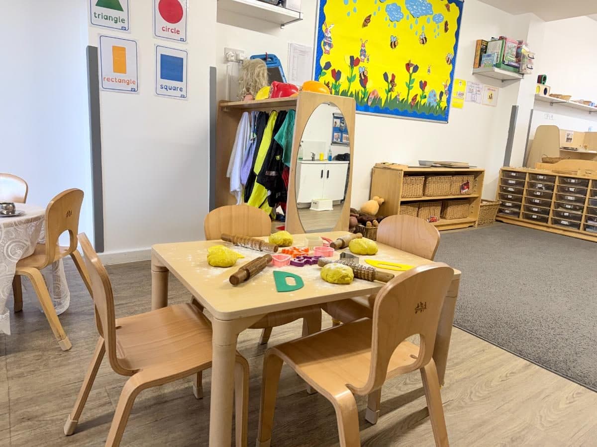 Fruit sorting activity at Unique Child Montessori Higham Hill