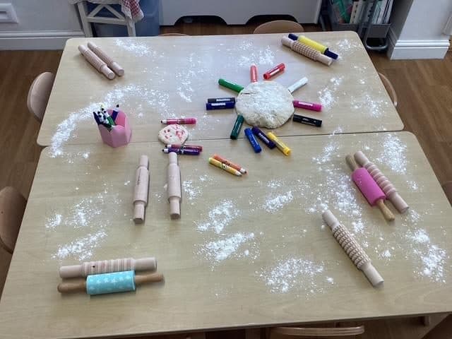 Sensory play activity at unique child montessori northolt